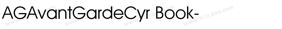 AGAvantGardeCyr Book字体转换